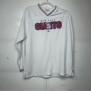 NFL White Shirt with Red and Blue Stripes